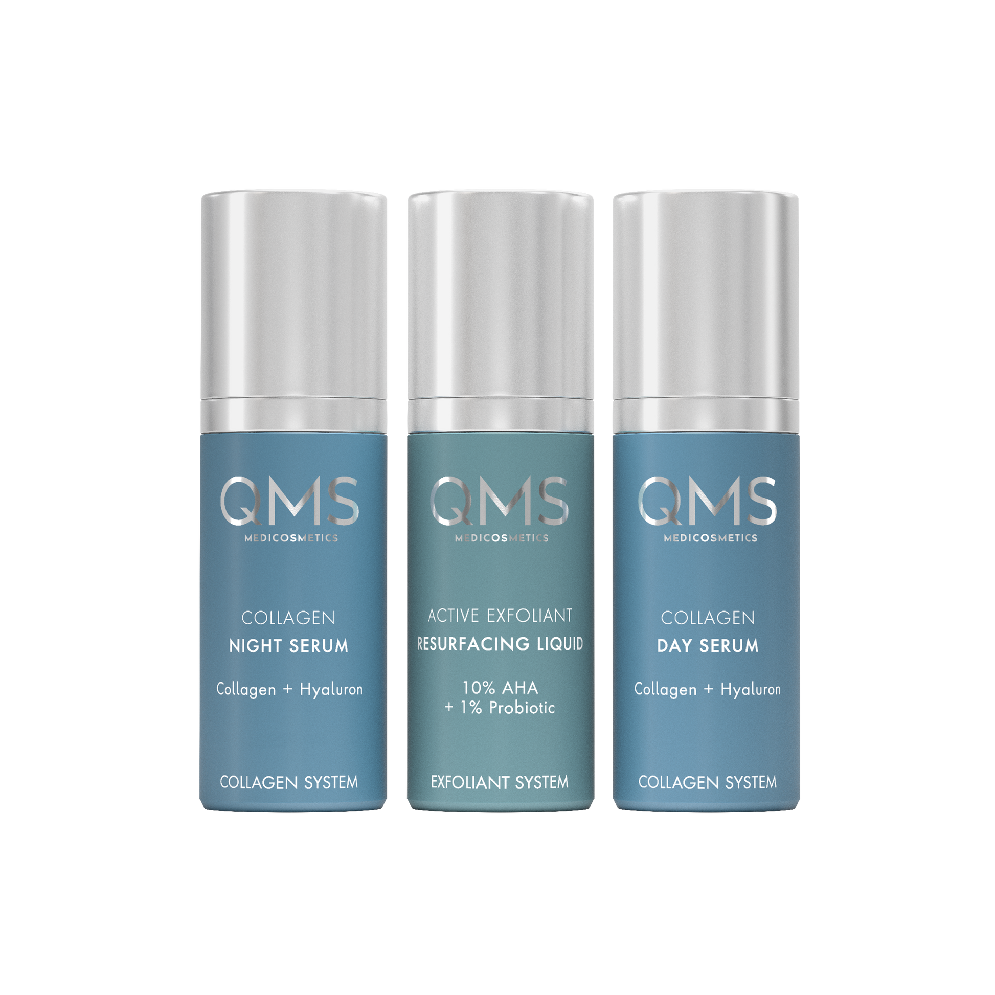 QMS Day & Night 3 Step Core System Collagen Strong
Collageen 3-stappen set
Sterke collageen huidverzorging
Collageen set voor intensieve huidverzorging
Anti-aging verzorging set
Collageen dag- en nachtverzorging
Huidverzorging met collageen voor veroudering
Collageen 3-stappen set voor huidverjonging