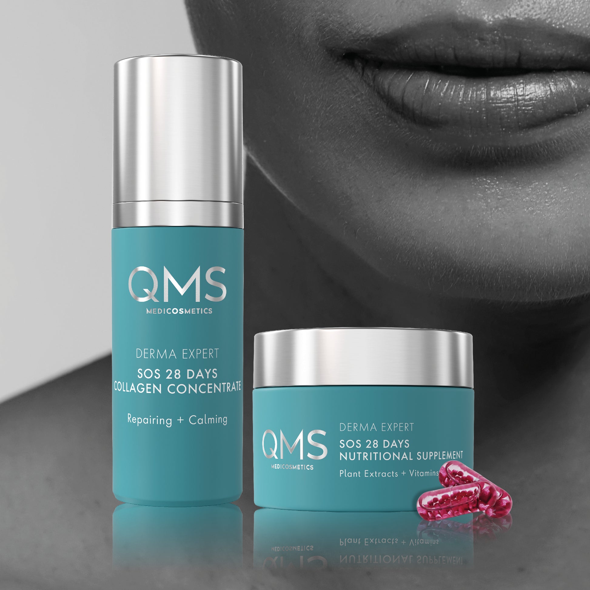 QMS 28 days dagen sos collageen kuur serum supplementen qms 28 dagen kuur Collageenversterker
Huidverzorgingsserum
Collageen booster
Verjongend serum